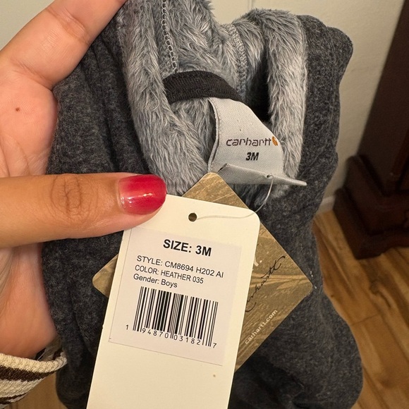 NWT Carhartt Kids Fleece onesie - Picture 2 of 3